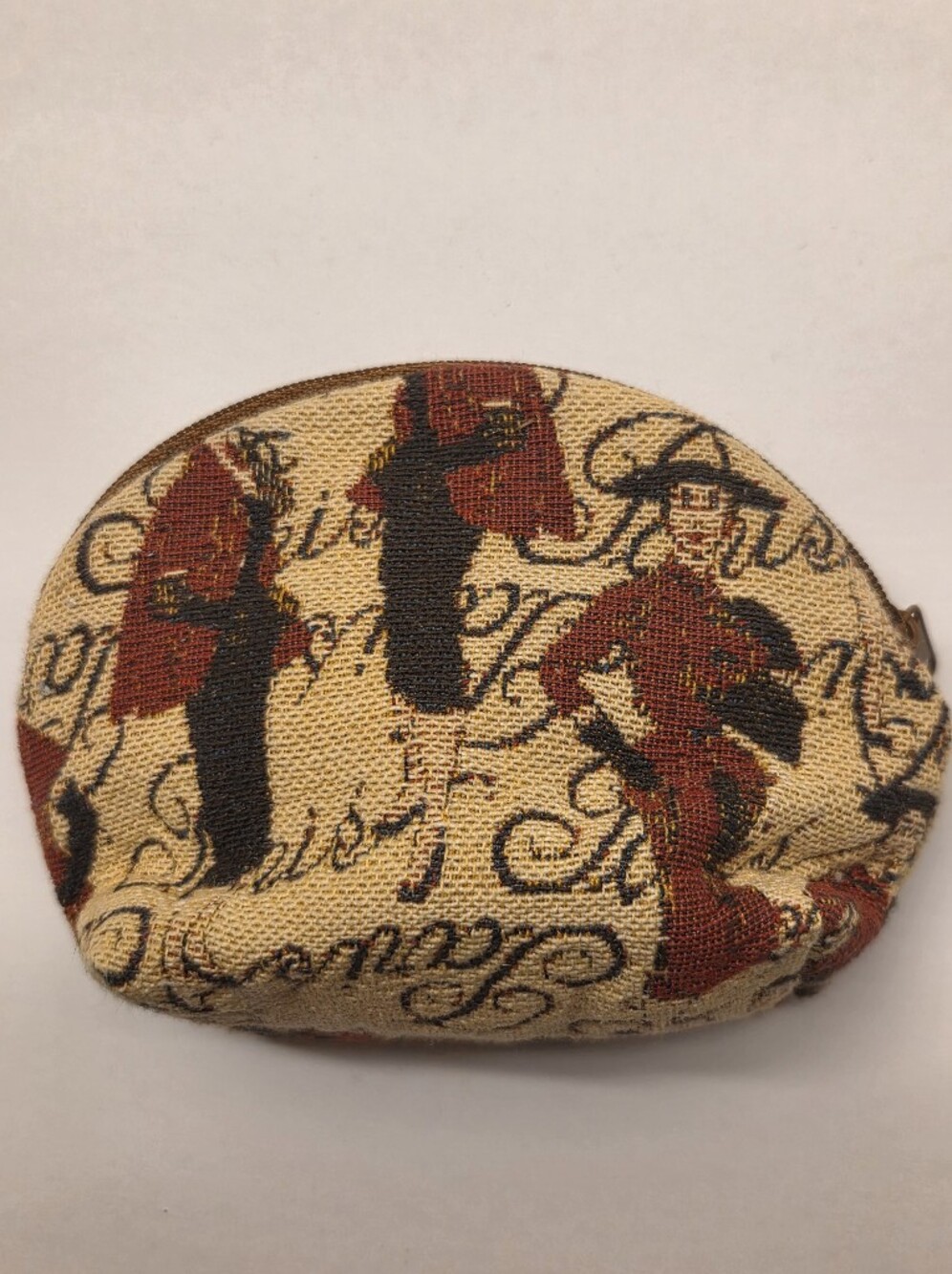 NWT Vintage Flemish Tapestries Paris Coin Purse Zippered Pouch Deadstock New